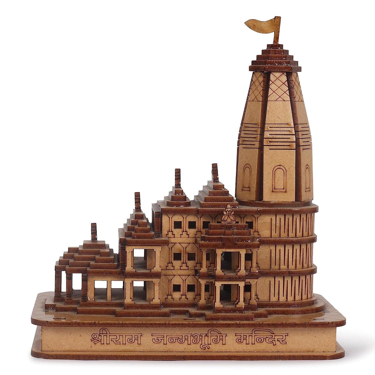 Shri Ram Janma Bhoomi Mandir 3D Wooden Temple For Home/Office/Shop