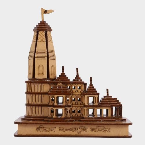 Shri Ram Janma Bhoomi Mandir 3D Wooden Temple For Home/Office/Shop