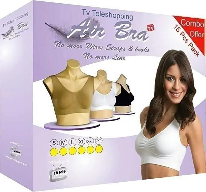 Women's Cotton Solid Non Padded Air Bra (Pack of 3)